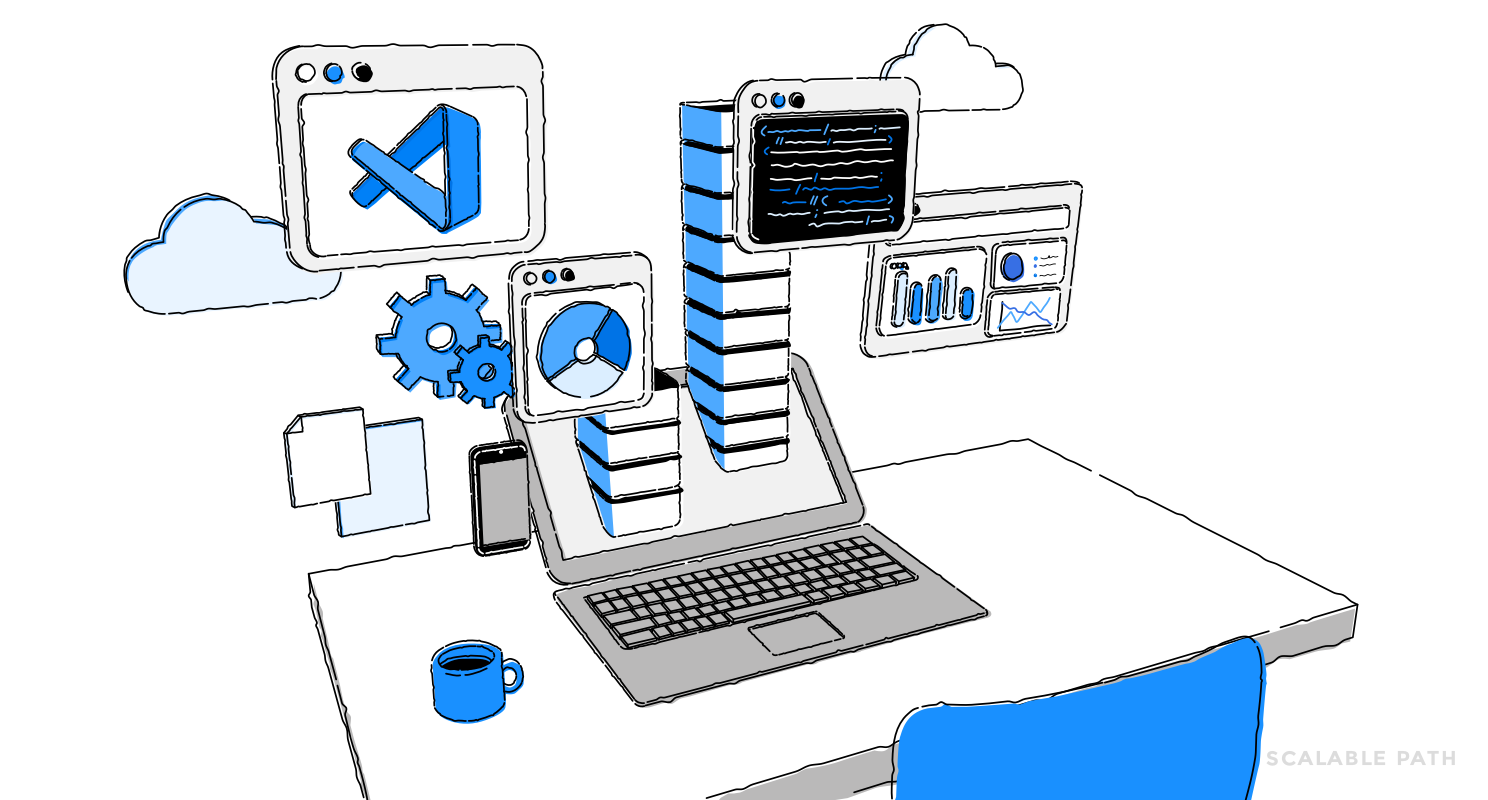 Working Desk with 3D windows with different graphs, code and .NET tools