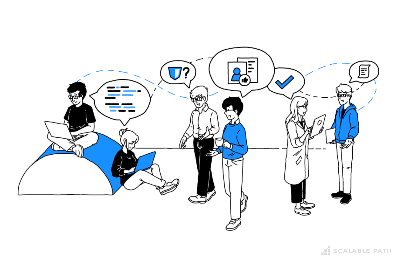 Characters networking and sharing client contacts